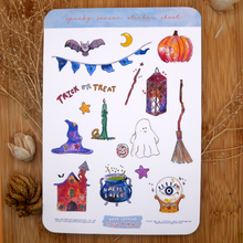 Load image into Gallery viewer, Spooky Season Halloween Sticker Sheet
